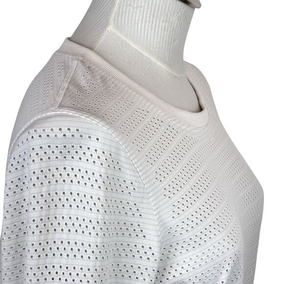 Lululemon Swiftly Breathe Long Sleeve Shirt Top Sz 10 White. - Picture 4 of 11